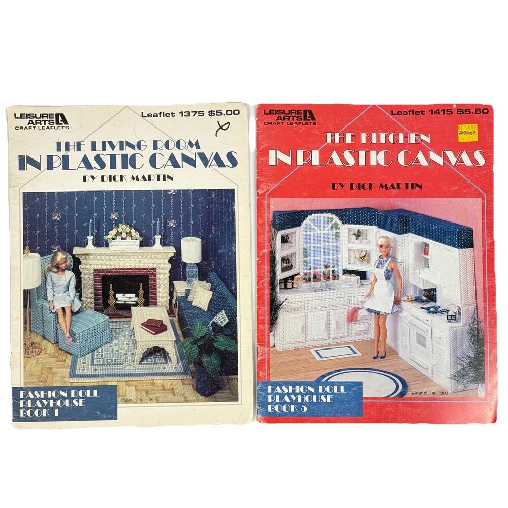 Barbie Fashion Doll Plastic Canvas Patterns Kitchen Living Room Leisure Arts